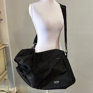 Sleek Black Duffel Bag for Men